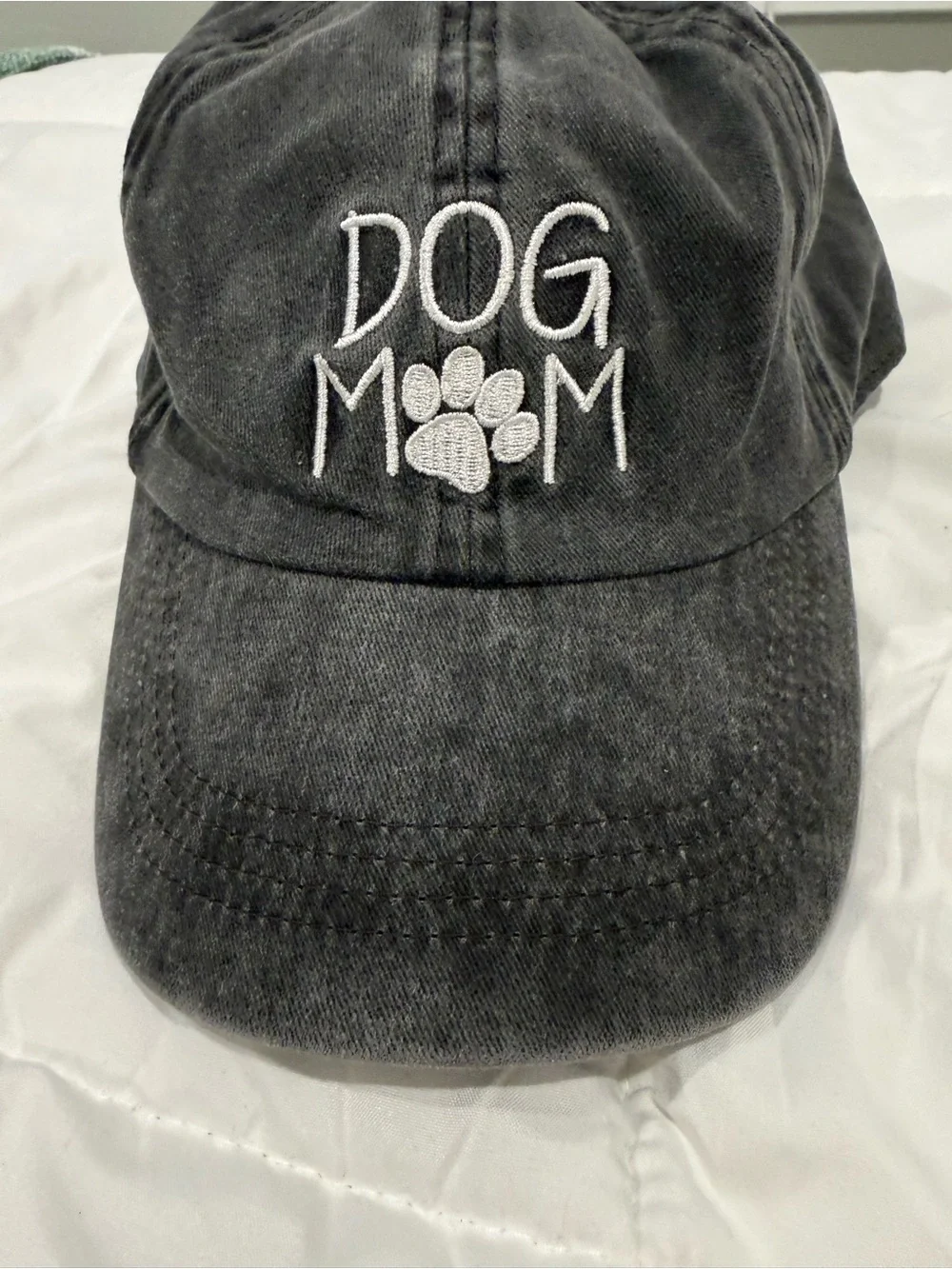 David & Young “Dog Mom” Baseball Hat in Charcoal